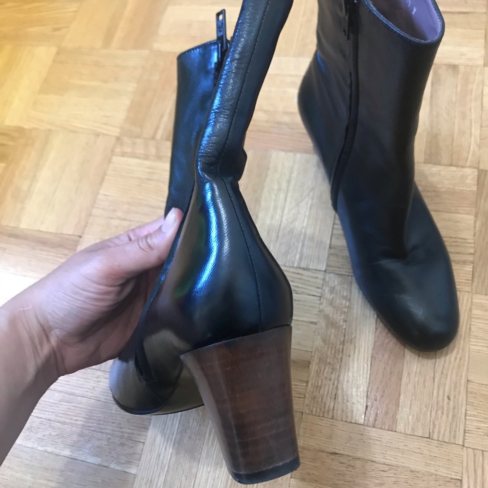 Robert Clergerie Midnight Black Ankle Booties - Picture 3 of 7
